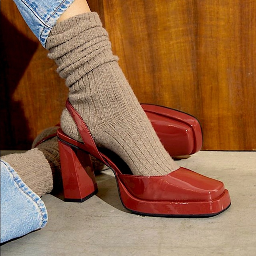 Jeffrey Campbell PUFF PASS heels - Rust Red